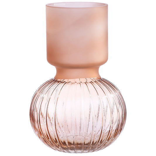 Βάζο ArteLibre Ροζ Γυαλί 17x17x25.5cm - Hippiehome.gr