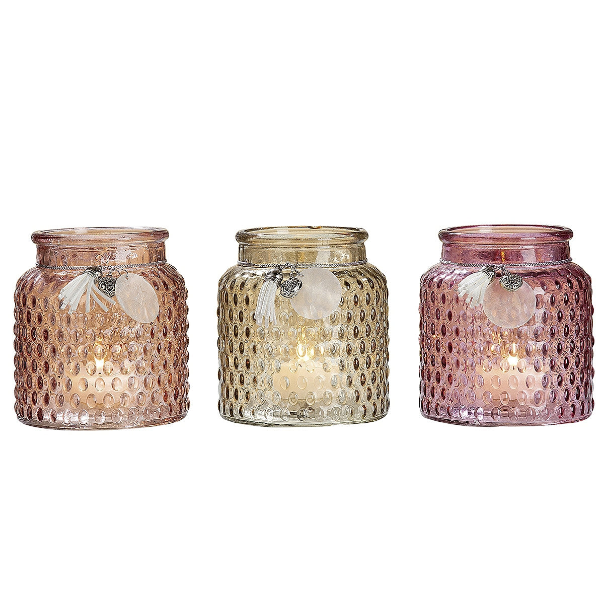 Βάζο-Φανάρι ArteLibre Γυαλί 11.5cm Σε 3 Χρώματα - Hippiehome.gr