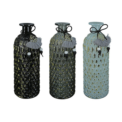 Βάζο ArteLibre Μπουκάλι Γυαλί 7x7x20.5cm Σε 3 Χρώματα - Hippiehome.gr