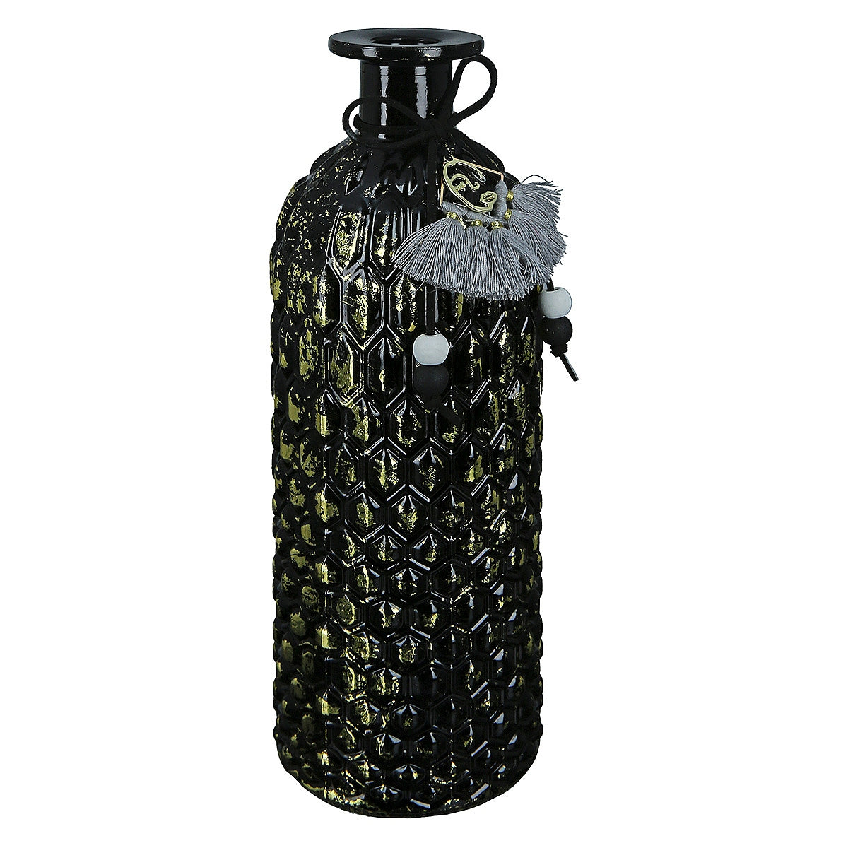 Βάζο ArteLibre Μπουκάλι Γυαλί 7x7x20.5cm Σε 3 Χρώματα - Hippiehome.gr