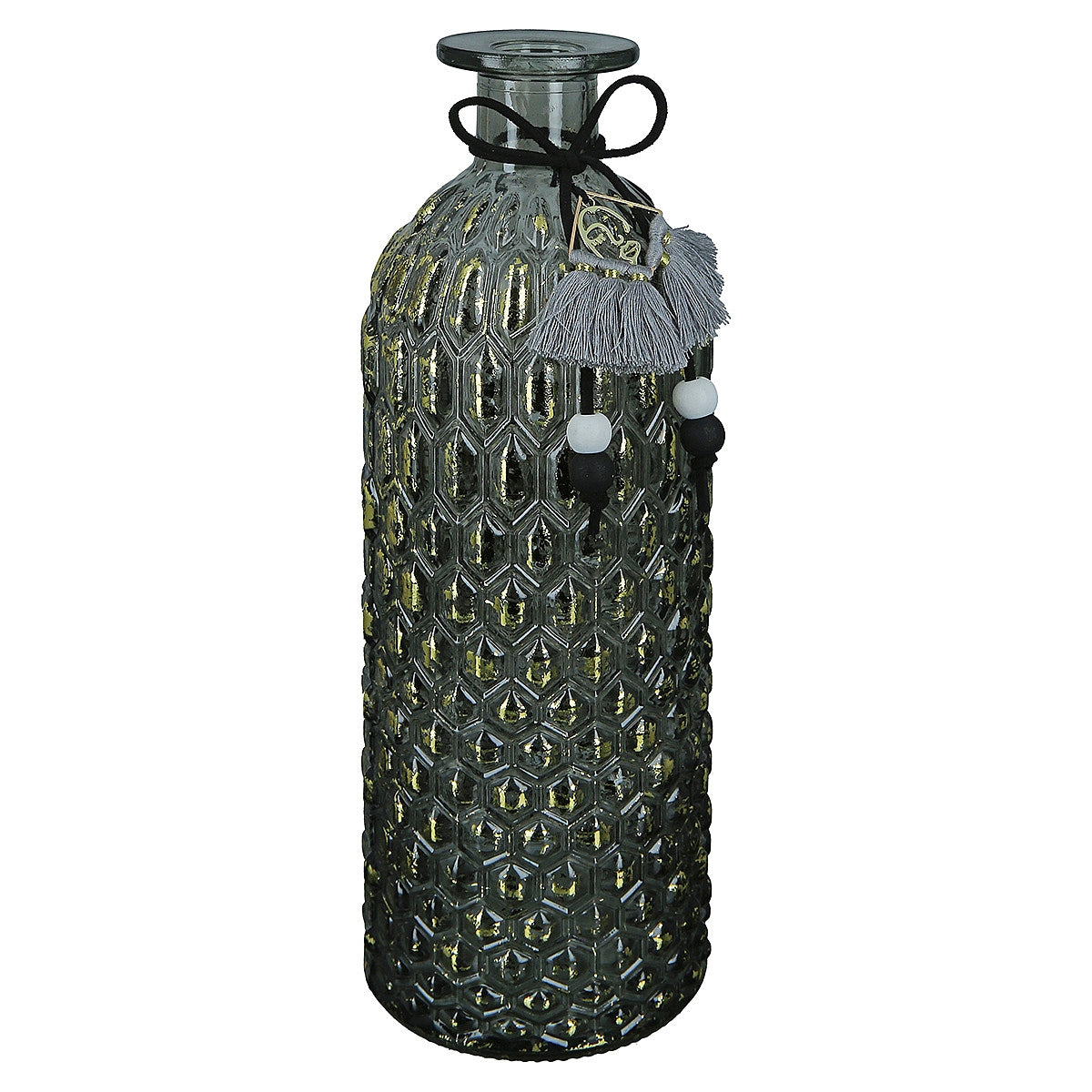 Βάζο ArteLibre Μπουκάλι Γυαλί 8.5x8.5x25cm Σε 3 Χρώματα - Hippiehome.gr