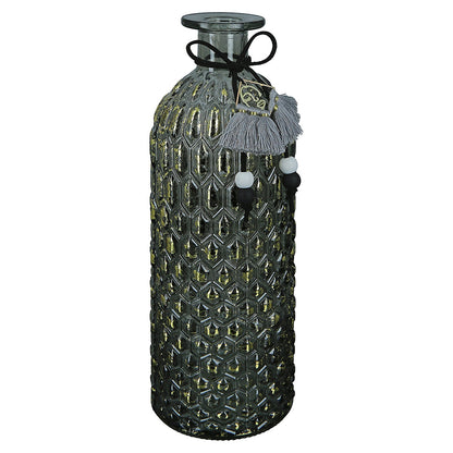 Βάζο ArteLibre Μπουκάλι Γυαλί 8.5x8.5x25cm Σε 3 Χρώματα - Hippiehome.gr