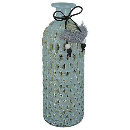 Βάζο ArteLibre Μπουκάλι Γυαλί 8.5x8.5x25cm Σε 3 Χρώματα - Hippiehome.gr