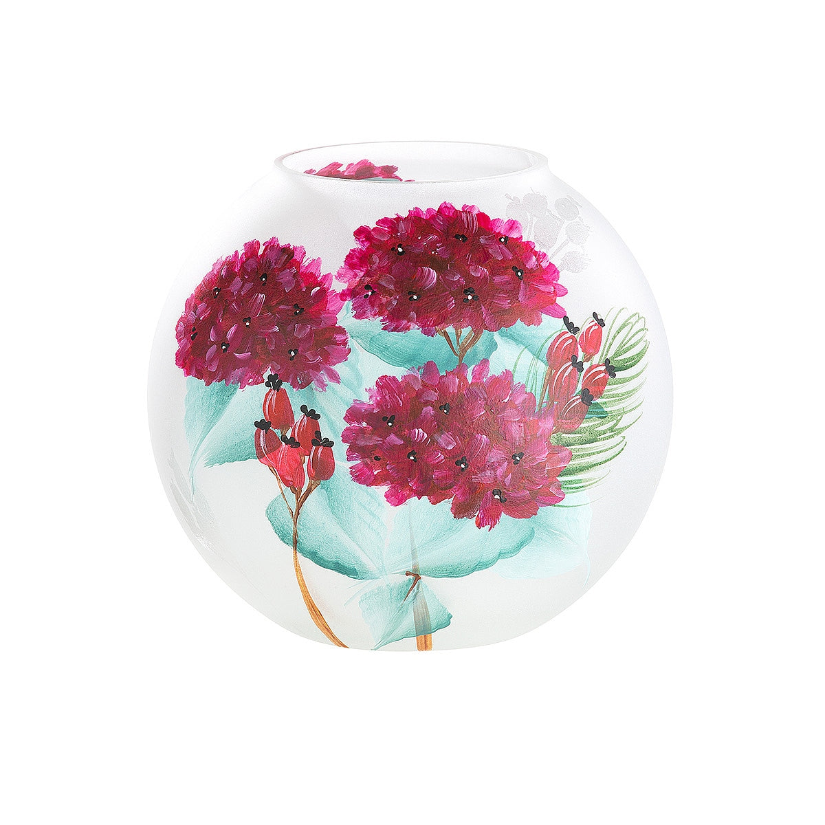 Βάζο ArteLibre Φθινοπωρινά Λουλούδια Πολύχρωμο Γυαλί 16cm - Hippiehome.gr