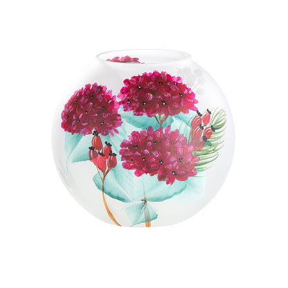 Βάζο ArteLibre Φθινοπωρινά Λουλούδια Πολύχρωμο Γυαλί 16cm - Hippiehome.gr