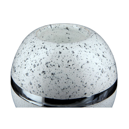 Θήκη Ρεσώ ArteLibre Λευκό/Ασημί Κεραμικό 10.5x10.5x10cm - Hippiehome.gr