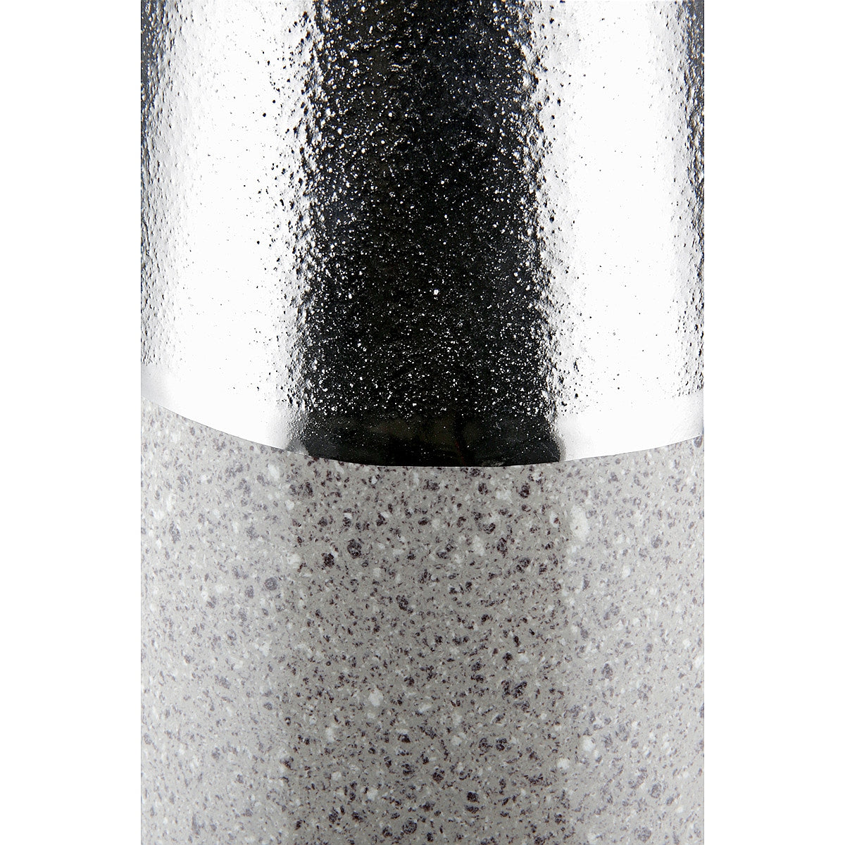 Βάζο ArteLibre Ασημί/Γκρι Κεραμικό 12.5x12.5x28cm - Hippiehome.gr