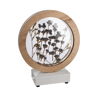 Διακοσμητικό ArteLibre Κύκλος Με Αποξηραμένα Άνθη Φωτιζόμενο LED Φυσικό MDF/Ξύλο 5.5x14.5x17cm Σε 4 Σχέδια - Hippiehome.gr