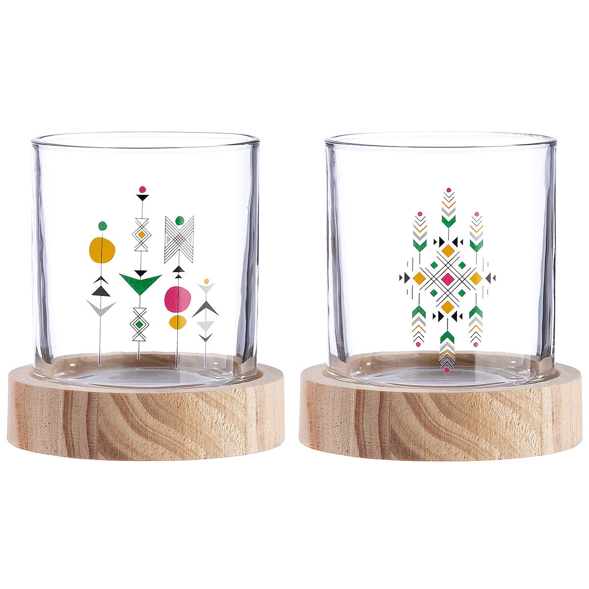 Θήκη Ρεσώ ArteLibre Σε Βάση Διάφανο/Φυσικό Γυαλί/Ξύλο 10.5cm Σε 2 Σχέδια - Hippiehome.gr