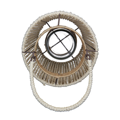 Φανάρι ArteLibre Καφέ Μέταλλο/Χαρτί 28cm - Hippiehome.gr