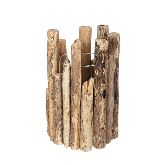 Διακοσμητικό Σύνθεση Βάζο Σε Ξύλα Φυσικό Ξύλο 24cm - Hippiehome.gr