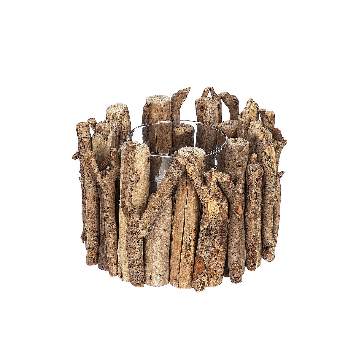 Διακοσμητικό ArteLibre Σύνθεση Βάζο ArteLibre Σε Ξύλα Φυσικό Ξύλο 12cm - Hippiehome.gr