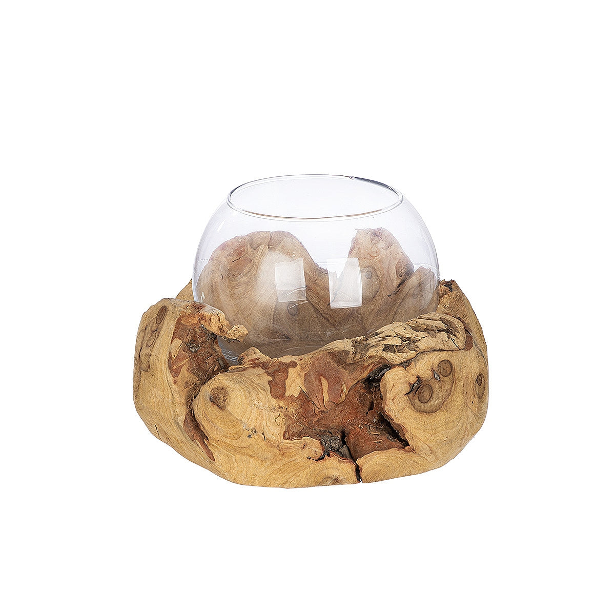 Διακοσμητικό ArteLibre Σύνθεση Βάζο ArteLibre Σε Ξύλο Φυσικό Ξύλο 16cm - Hippiehome.gr