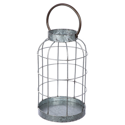 Φανάρι ArteLibre Γκρι Μέταλλο 37cm - Hippiehome.gr