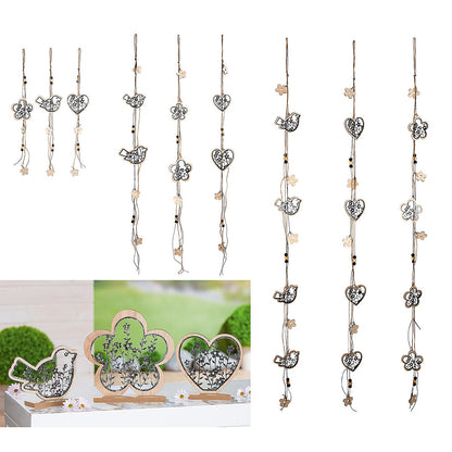 Διακοσμητικό ArteLibre Λουλούδια Φυσικό/Μαύρο MDF 4.5x20x20cm - Hippiehome.gr