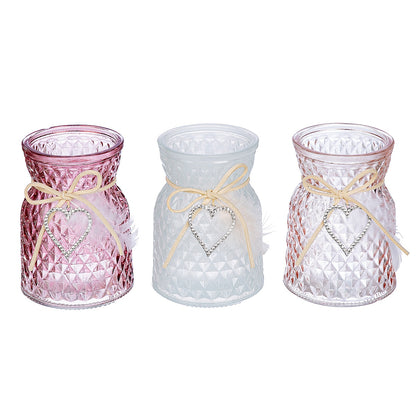Κηροπήγιο ArteLibre Γυαλί Πολύχρωμο 16cm Σε 3 Χρώματα - Hippiehome.gr