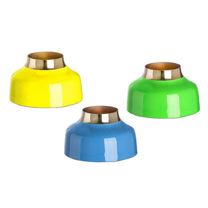 Βάζο ArteLibre Χαμηλό Μέταλλο 10.5cm Σε 3 Χρώματα - Hippiehome.gr