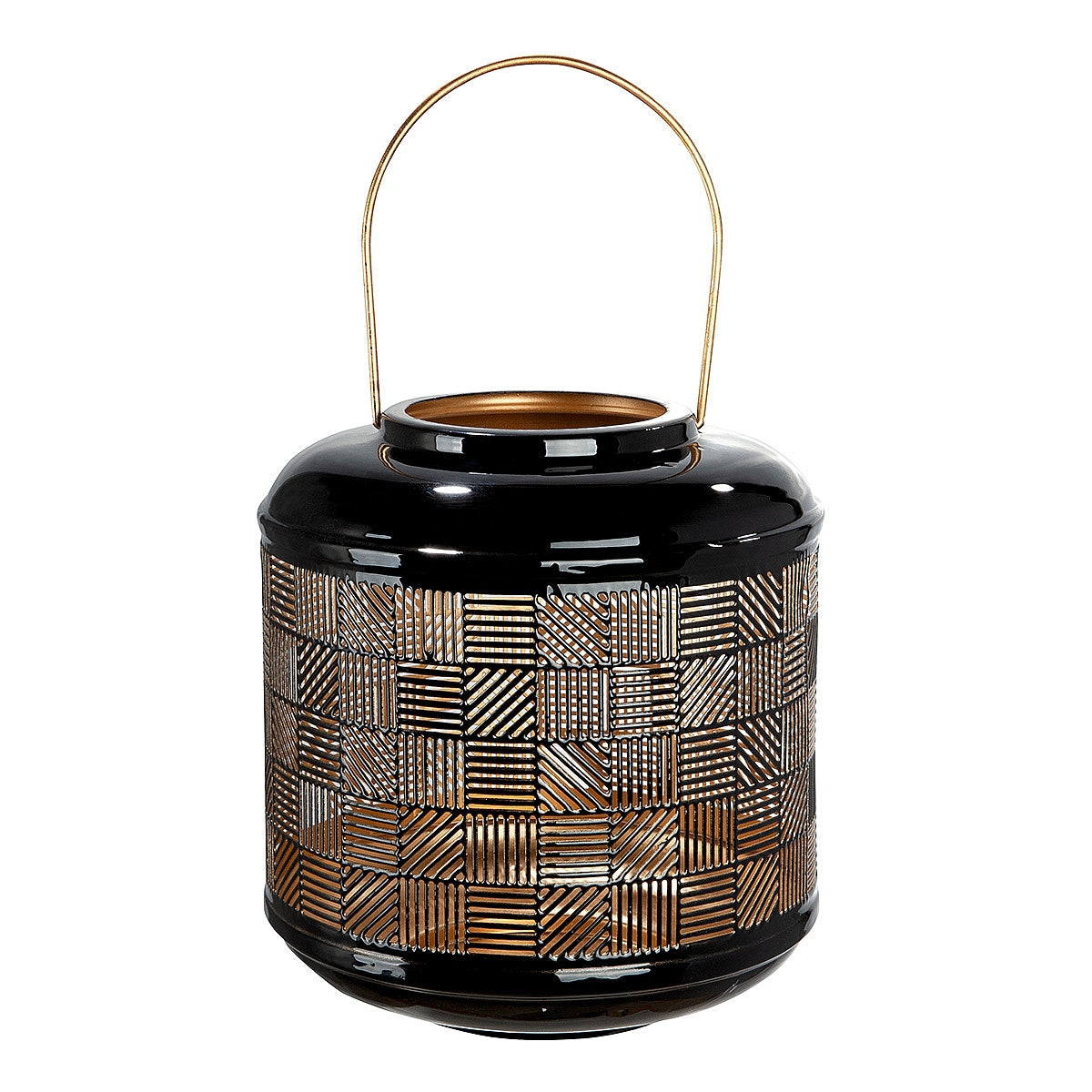 Φανάρι ArteLibre Μαύρο Μέταλλο 23.5cm - Hippiehome.gr