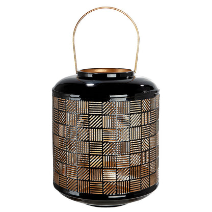 Φανάρι ArteLibre Μαύρο Μέταλλο 28cm - Hippiehome.gr