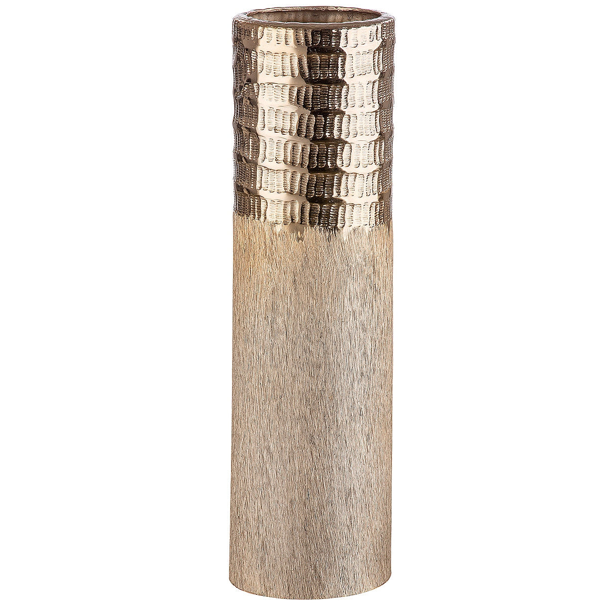 Βάζο ArteLibre Αντικέ Χρυσό Αλουμίνιο 35.5cm - Hippiehome.gr