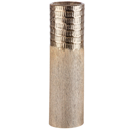 Βάζο ArteLibre Αντικέ Χρυσό Αλουμίνιο 35.5cm - Hippiehome.gr