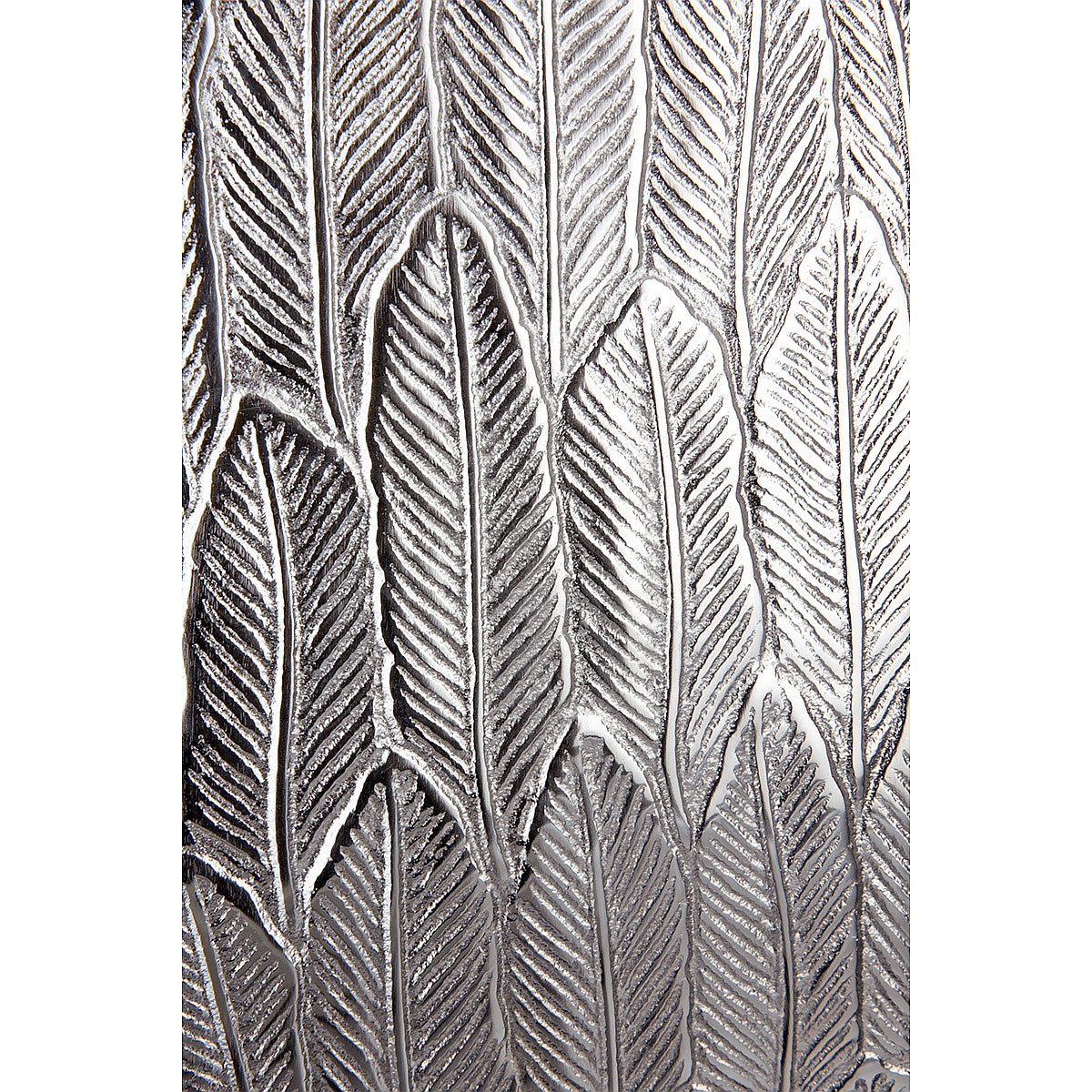 Βάζο ArteLibre Φτερά Ασημί Αλουμίνιο 6x16x26.5cm - Hippiehome.gr