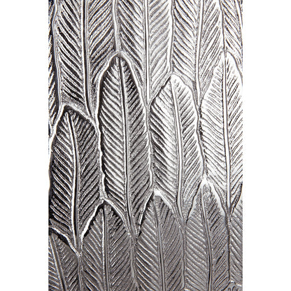 Βάζο ArteLibre Φτερά Ασημί Αλουμίνιο 6x16x26.5cm - Hippiehome.gr