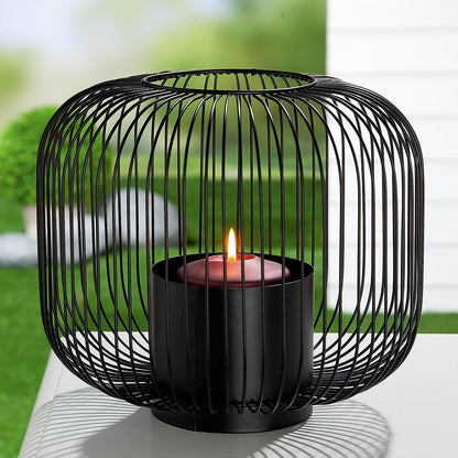 Φανάρι ArteLibre Μαύρο Μέταλλο 24cm - Hippiehome.gr