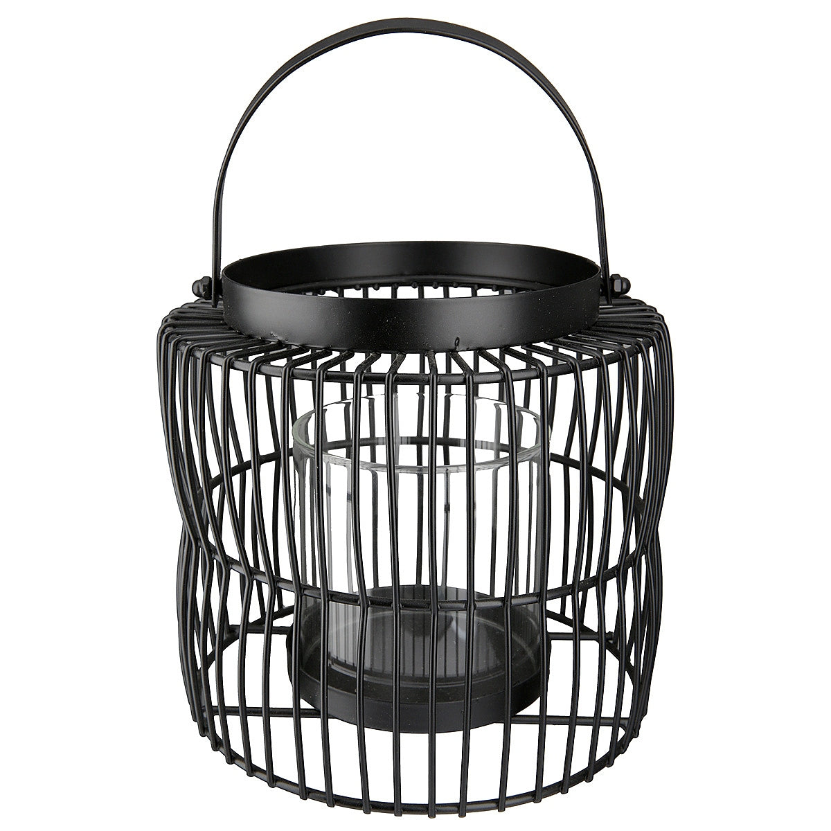 Φανάρι ArteLibre Κλουβί Μαύρο Μέταλλο 23cm - Hippiehome.gr