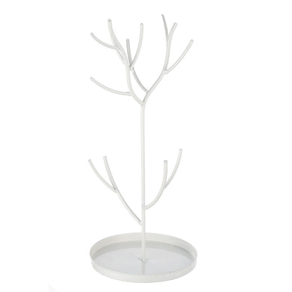 Μπιζουτιέρα Δέντρο ArteLibre Λευκό Μέταλλο 17x14x27cm - Hippiehome.gr