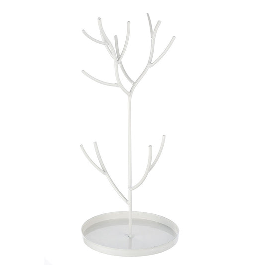 Μπιζουτιέρα Δέντρο ArteLibre Λευκό Μέταλλο 17x14x27cm - Hippiehome.gr
