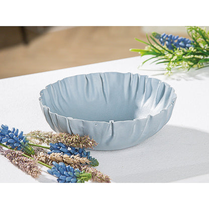 Βάζο ArteLibre Τσαλακωμένο Λευκό Μέταλλο 5cm - Hippiehome.gr