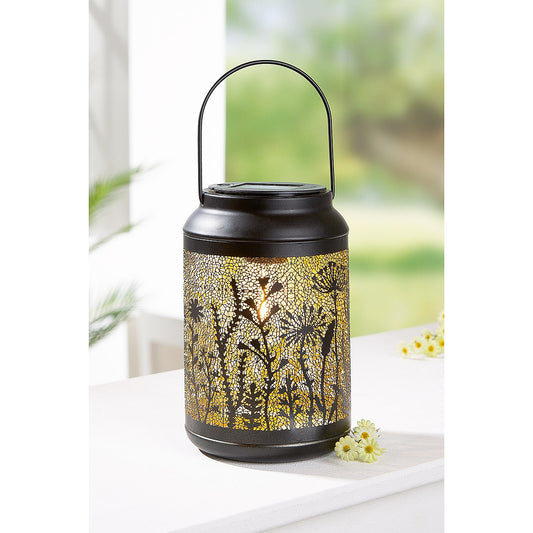 Φανάρι ArteLibre Ηλιακό LED Καφέ Μέταλλο 27cm - Hippiehome.gr