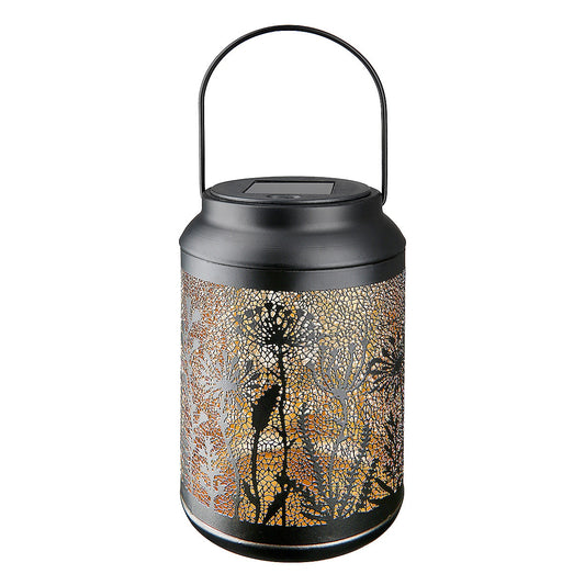 Φανάρι ArteLibre Ηλιακό LED Καφέ Μέταλλο 27cm - Hippiehome.gr