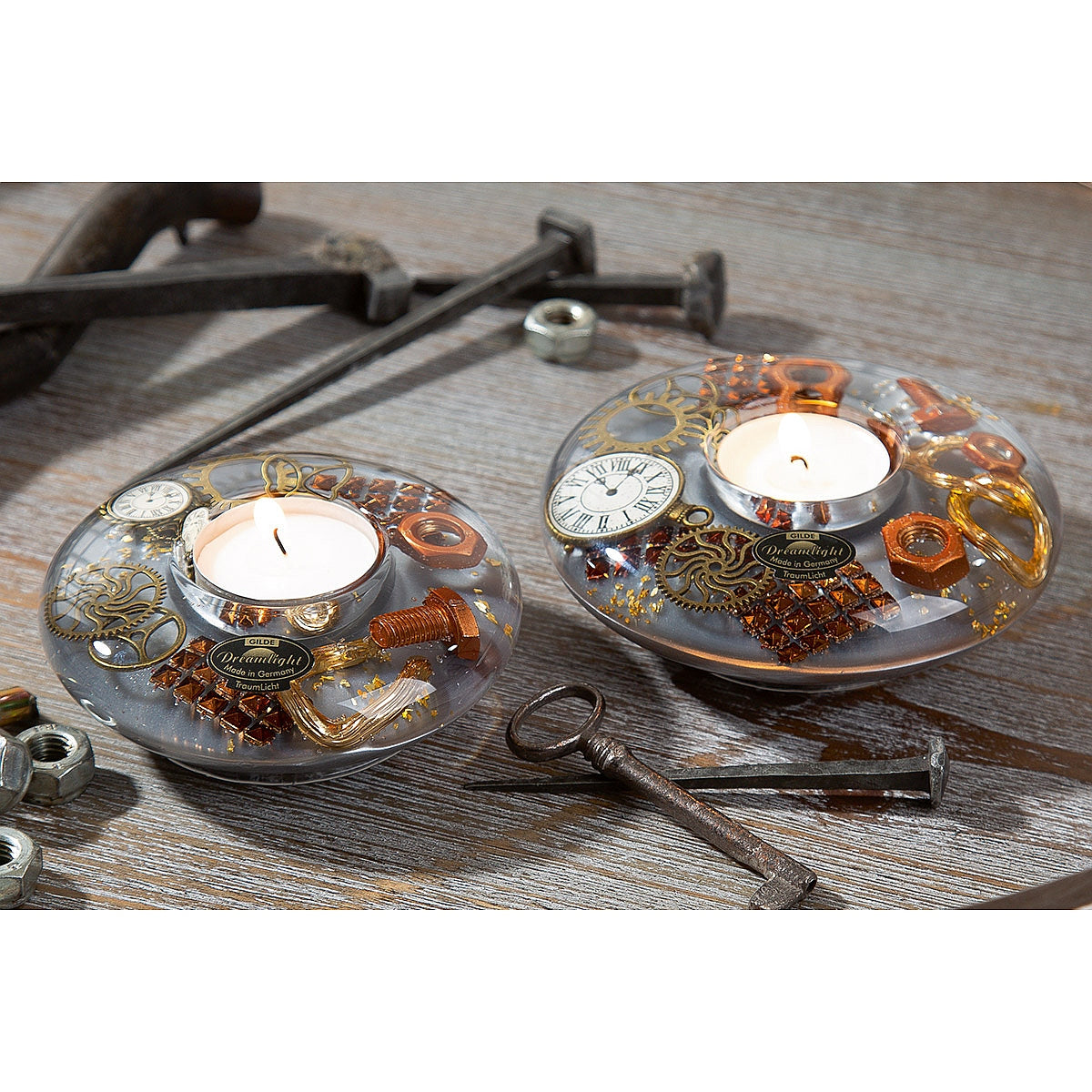 Θήκη Ρεσώ ArteLibre Steampunk Πολύχρωμο Γυαλί 5cm - Hippiehome.gr