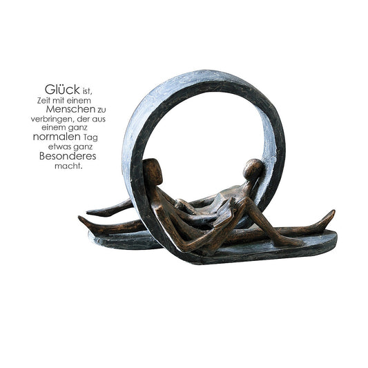 Διακοσμητικό ArteLibre 'Time-Out' Με Φιγούρες Μπρονζέ/Γκρι Polyresin 13x29.5x22cm - Hippiehome.gr