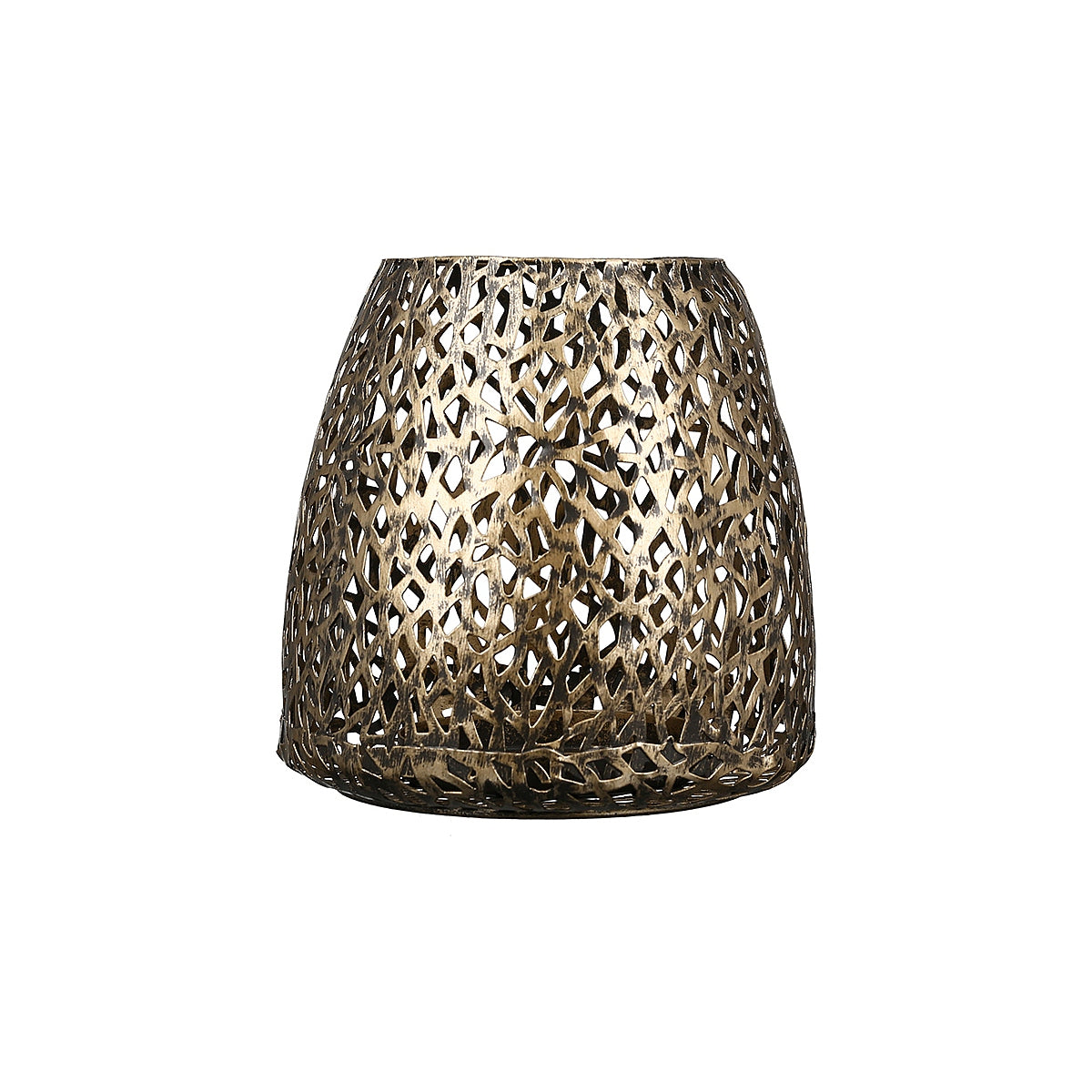 Φανάρι ArteLibre Με Διακόσμηση Λουλούδια Αντικέ Χρυσό Μέταλλο 11cm - Hippiehome.gr