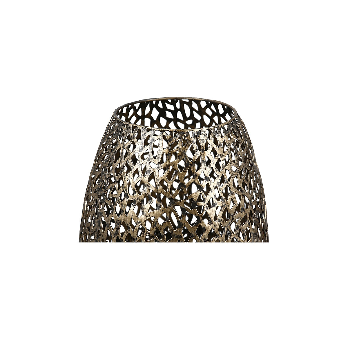 Φανάρι ArteLibre Με Διακόσμηση Λουλούδια Αντικέ Χρυσό Μέταλλο 11cm - Hippiehome.gr