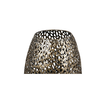 Φανάρι ArteLibre Με Διακόσμηση Λουλούδια Αντικέ Χρυσό Μέταλλο 11cm - Hippiehome.gr