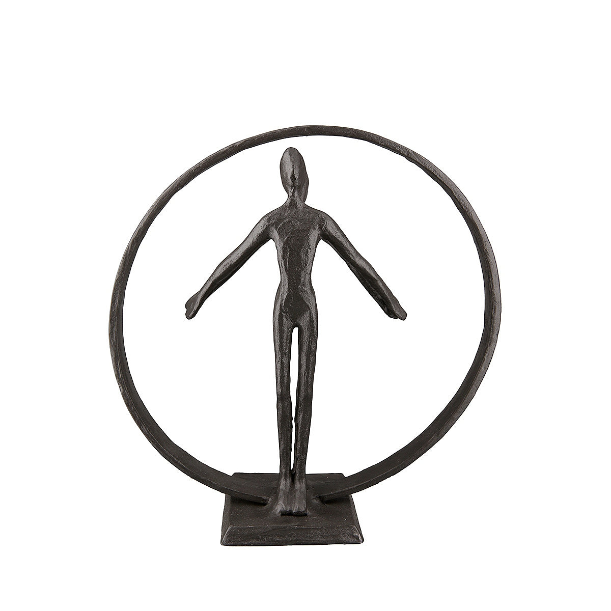 Διακοσμητικό ArteLibre Ζευγάρι Αγκαλιάζεται Καφέ Μέταλλο 7x18.5x18.5cm - Hippiehome.gr