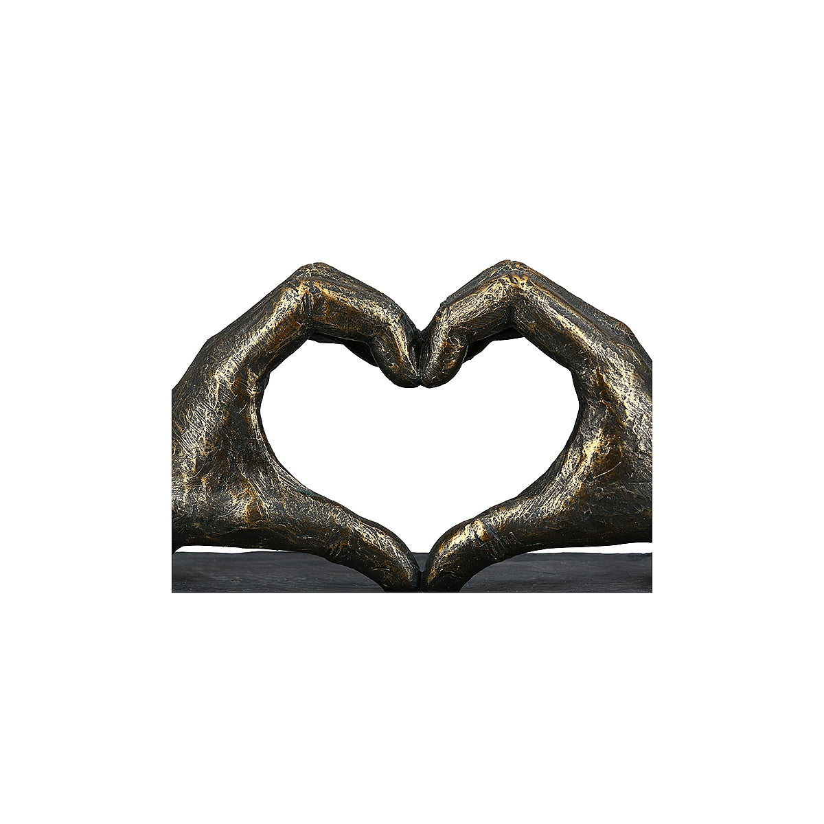 Διακοσμητικό ArteLibre Χέρια Σχηματίζουν Καρδιά Ασημί Κεραμικό 10x45x15cm - Hippiehome.gr