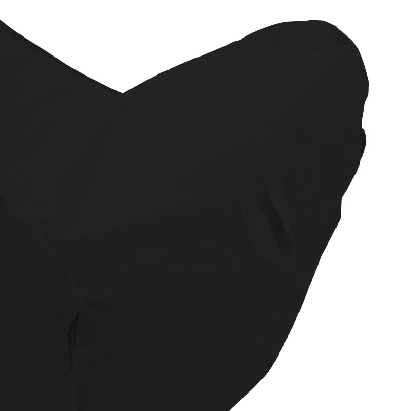 Πουφ ξαπλώστρα Lara pakoworld αδιάβροχο σε μαύρη απόχρωση 60x150x40εκ - Hippiehome.gr