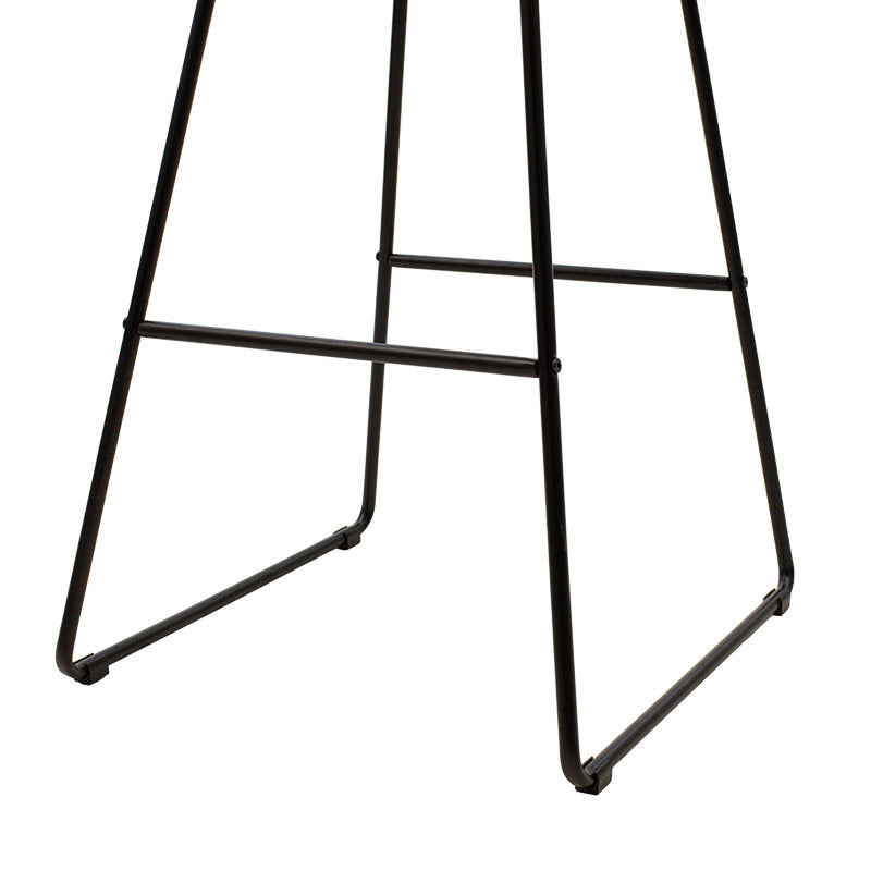 Σκαμπό μπαρ Seth pakoworld μέταλλο μαύρο-μαξιλάρι PVC μαύρο - Hippiehome.gr