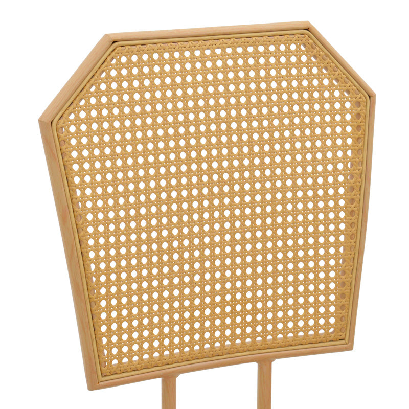 Σκαμπό μπαρ Camilla I pakoworld φυσικό pe rattan με μπεζ ύφασμα και μέταλλο σε φυσική απόχρωση 47.5x58x117εκ - Hippiehome.gr