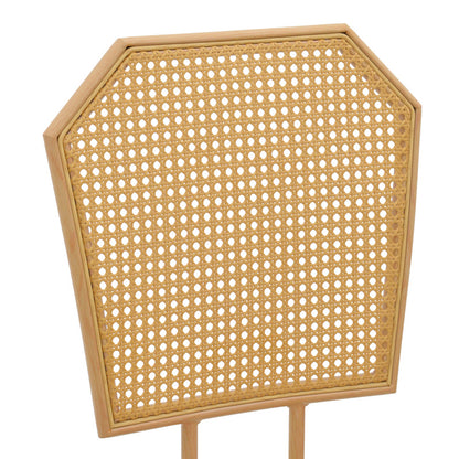 Σκαμπό μπαρ Camilla I pakoworld φυσικό pe rattan με μπεζ ύφασμα και μέταλλο σε φυσική απόχρωση 47.5x58x117εκ - Hippiehome.gr