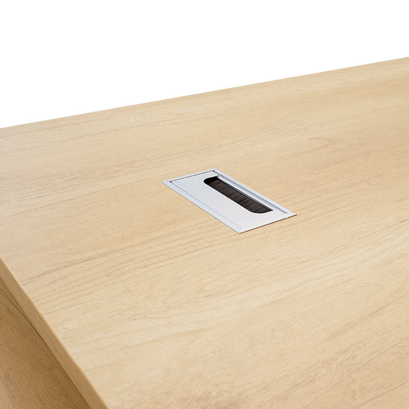 Γραφείο εργασίας επαγγελματικό Amazon pakoworld αριστερή γωνία χρώμα sonoma 180x160x76εκ - Hippiehome.gr