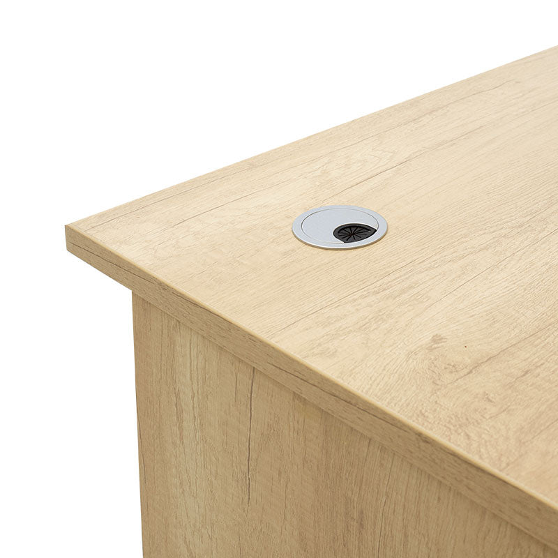 Γραφείο εργασίας επαγγελματικό Amazon pakoworld χρώμα sonoma 150x75x75εκ - Hippiehome.gr