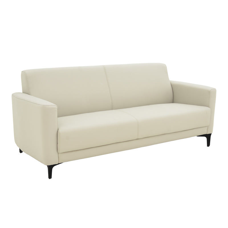 Καναπές τριθέσιος Sidica pakoworld PU σε μπεζ απόχρωση 185x82x81εκ - Hippiehome.gr