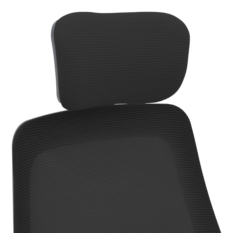 Καρέκλα γραφείου Peja pakoworld mesh ύφασμα μαύρο 58x60x107-117εκ - Hippiehome.gr