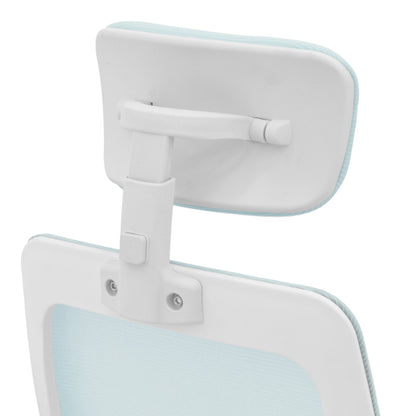 Καρέκλα γραφείου Peja pakoworld mesh ύφασμα μέντα-σκελετός λευκό 58x60x107-117εκ - Hippiehome.gr